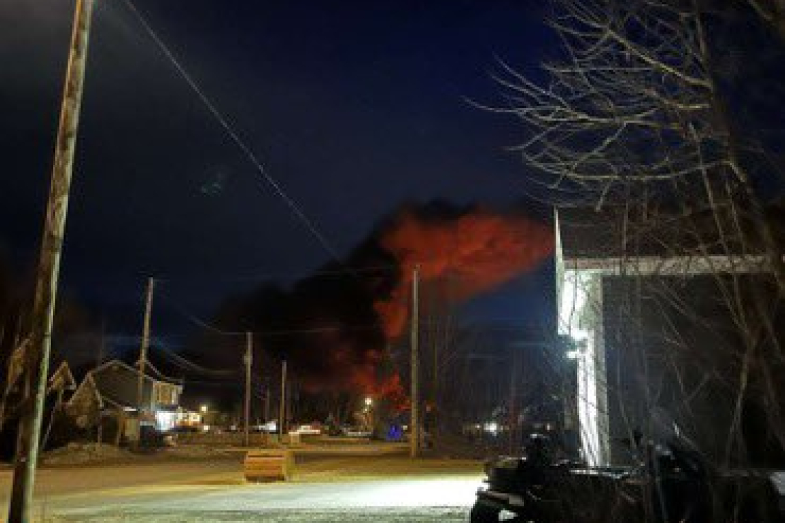 Uncontrolled Fire Headed toward Explosives, Goose Bay, Newfoundland, CANADA
