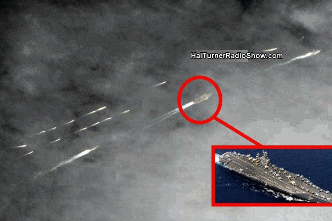 Iran Navy Swarms USS Abraham Lincoln 