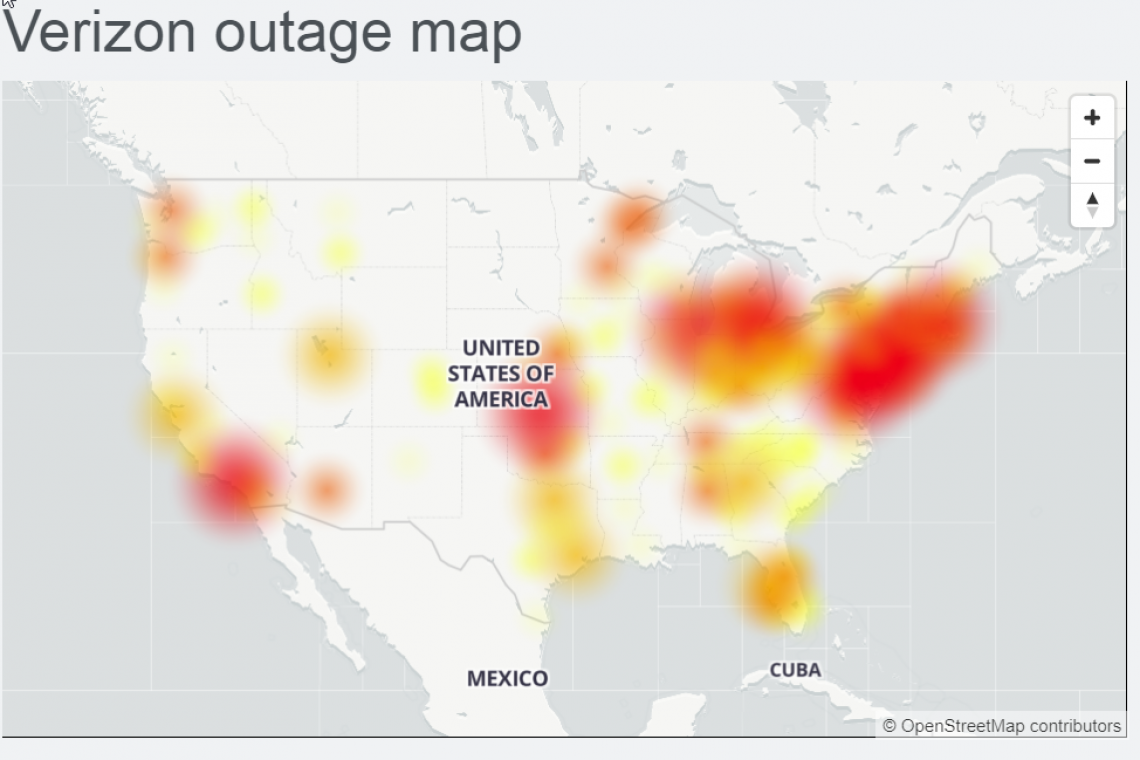 Verizon outage reported nationwide