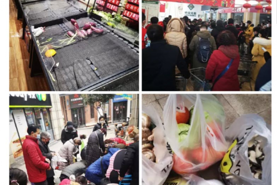 Food GONE from Stores in Wuhan as Quarantine Begins; Price Gouging and Robberies Rampant