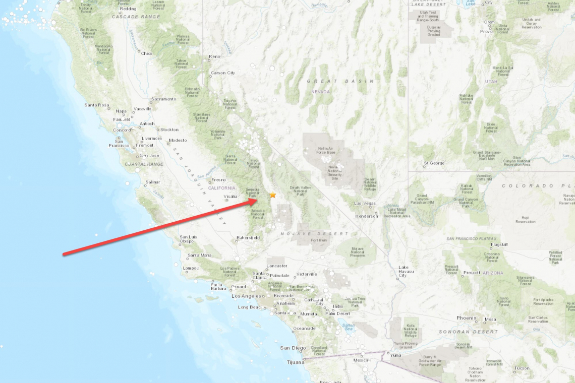 M6.0 Quake Shakes California