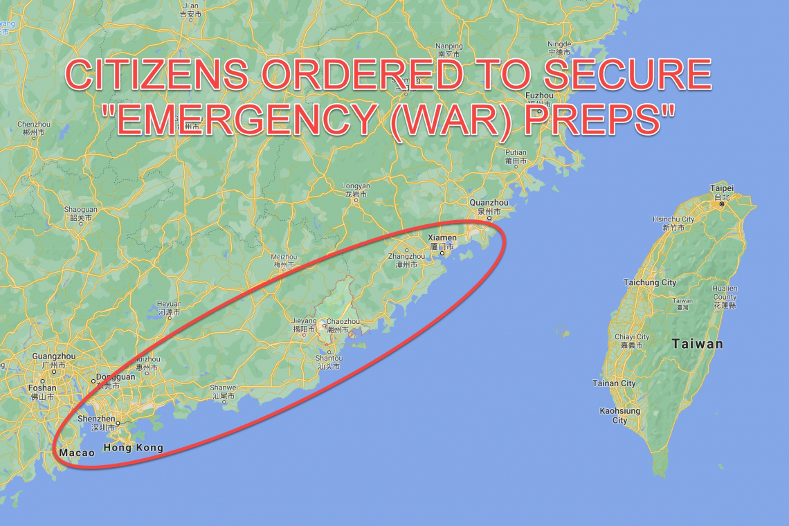 China Orders Millions Along Coastline Near Taiwan, To Make Certain They have "emergency Preps" (War?!) ChineseCitizensToldEmergencyPreps_large