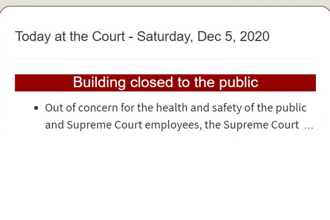 As CRAZED LEFTIES LOOM, U.S. Supreme Court CLOSES BUILDING until further notice . . .