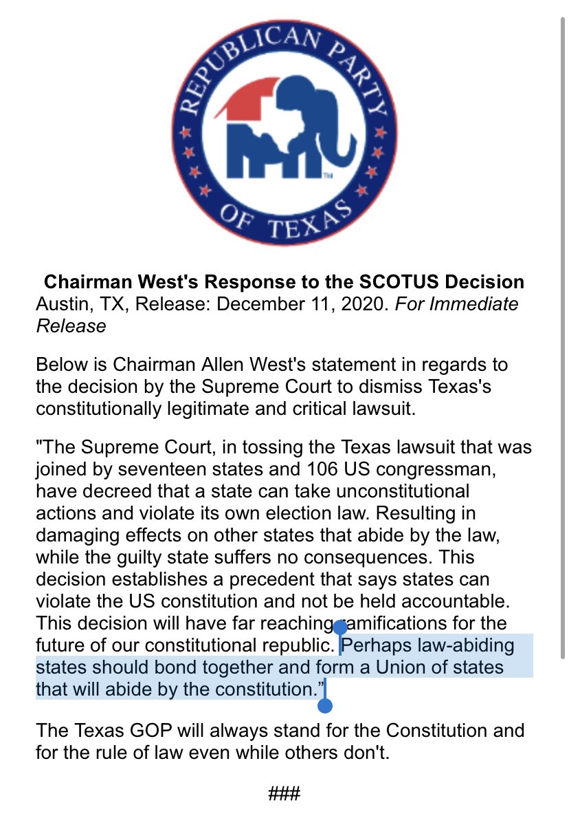 After SCOTUS Betrayal of America, Texas GOP Calls for Secession TX-Calls-forNewUnion-of-States