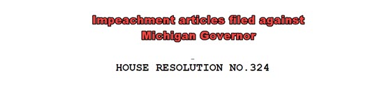 Impeachment Articles against Michigan Governor