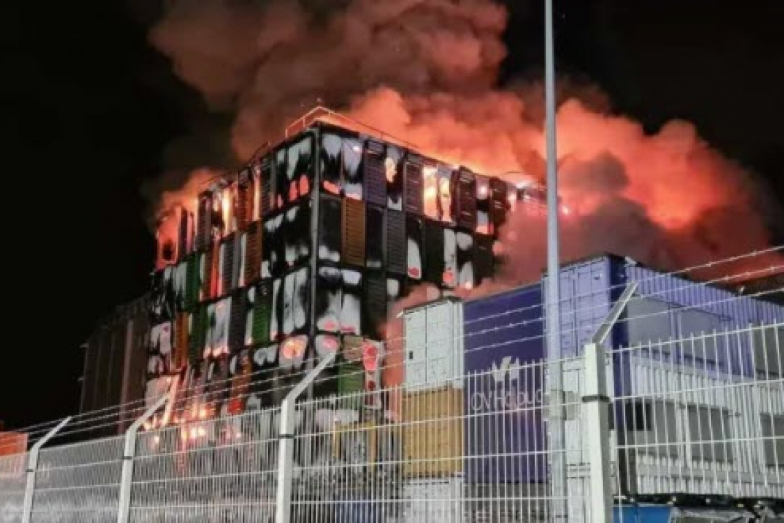 Largest Data Center in France, BURNS DOWN