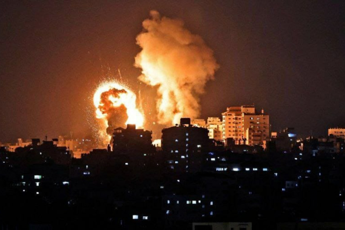 TEL AVIV UNDER MISSILE ATTACK AFTER ISRAEL LAUNCHED EIGHTY (80) MILITARY AIRCRAFT FOR STRIKES AGAINST HAMAS AND GAZA