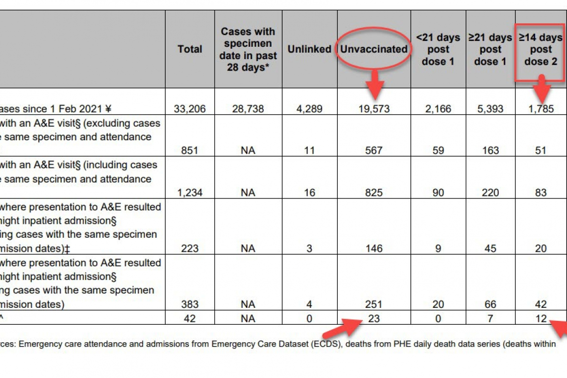 VAX HORROR: Vaccinated Suffering ~9.09x Death Rate of Un-Vax'd from COVID