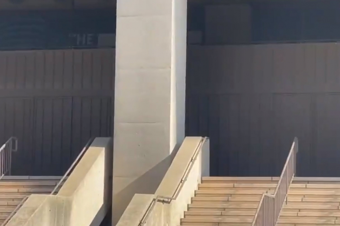 FBI Headquarters in Washington DC - Boarded-up, Stairs Chained off - No one in Building