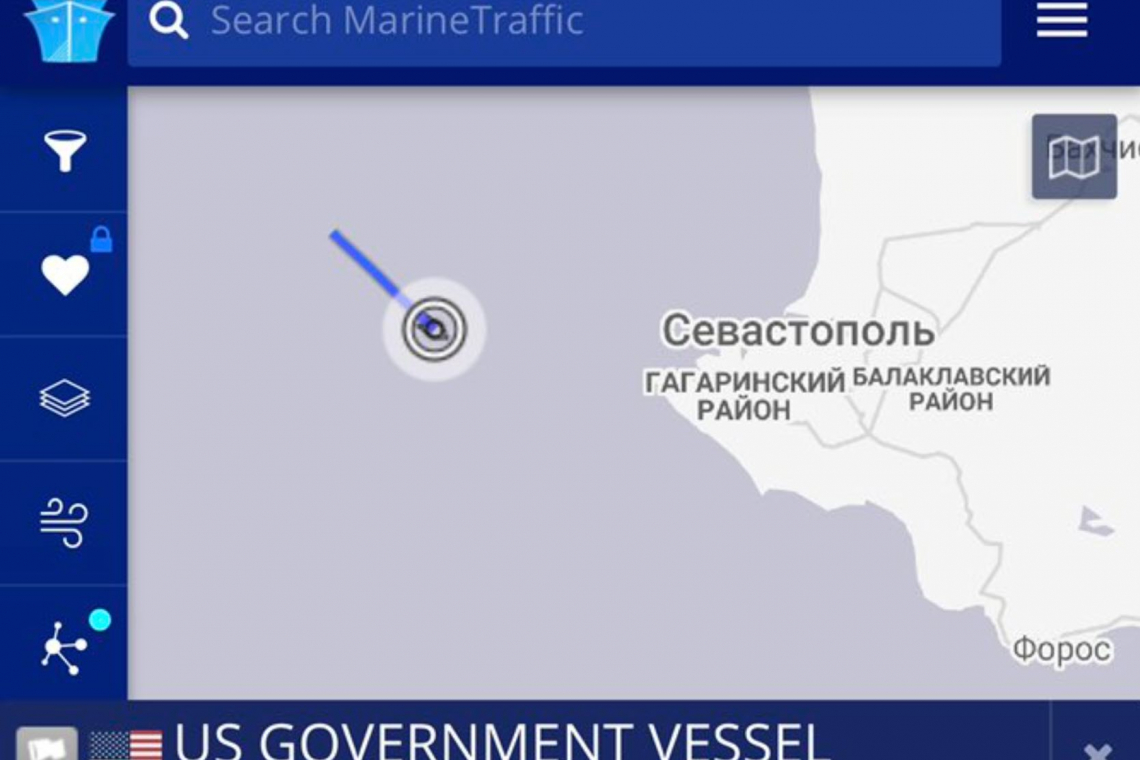 USS Ross approaches southwest coast of CRIMEA!