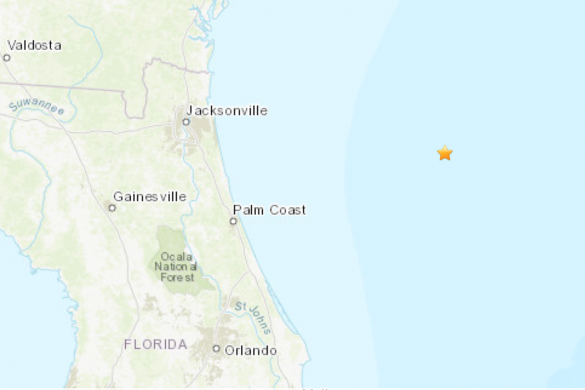 BREAKING NEWS: "EXPERIMENTAL EXPLOSION" OFF FLORIDA COAST REGISTERS AS 3.9 EARTHQUAKE