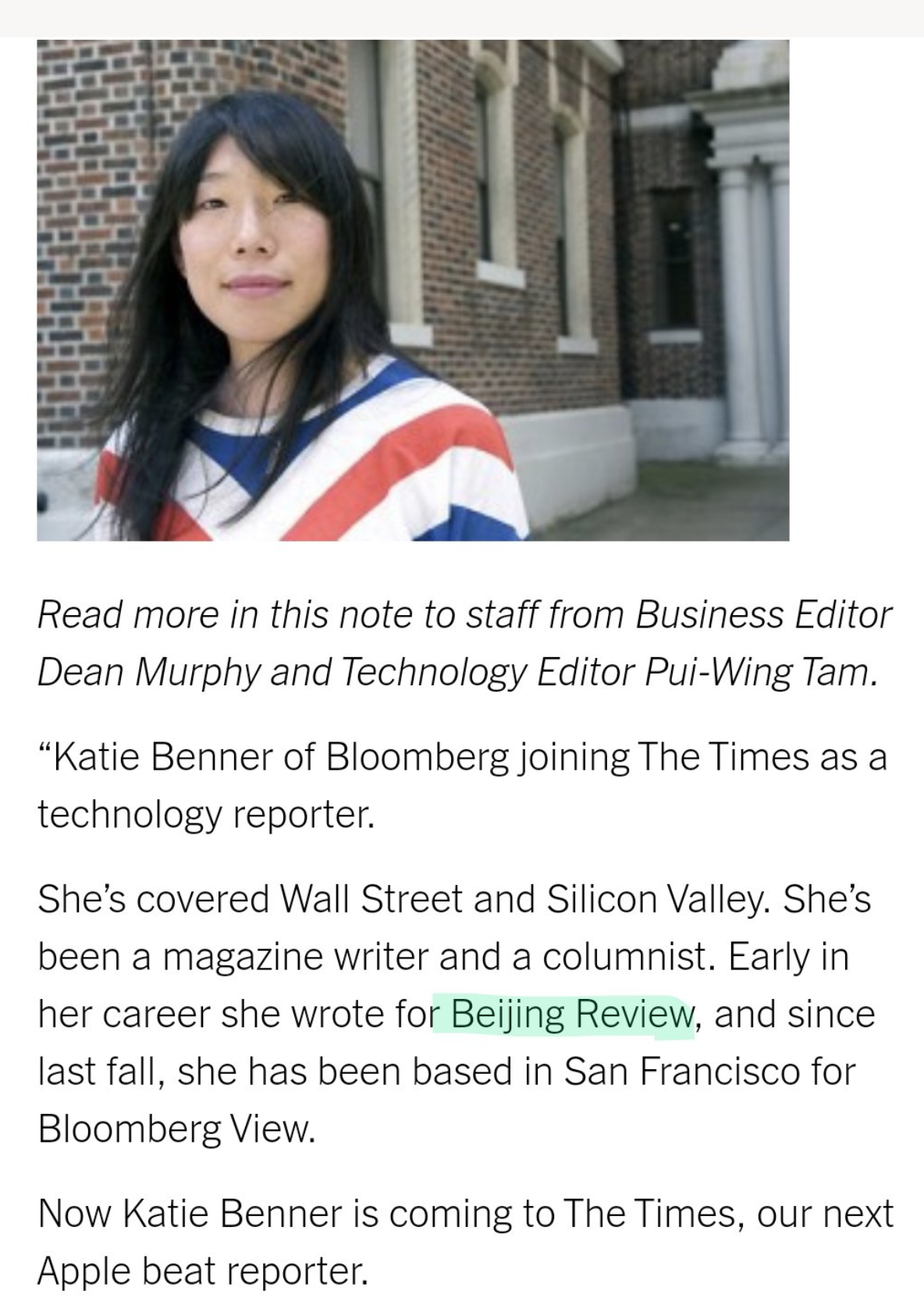    New York Times Reporter was China Communist Party Operative NYT-Bloomberg