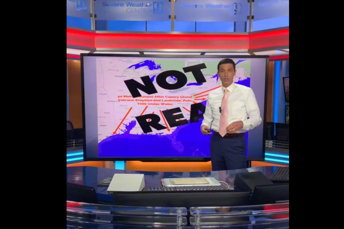 WFTV-TV Weatherman Calls OUR Tsunami Graphic "Not Real" as he gives false info to Orlando viewers!