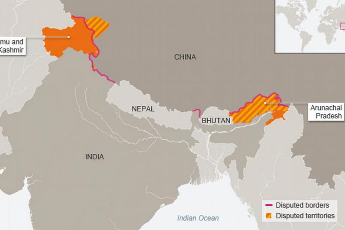 China Massing Troops Along India Border; India Says Responding in-kind with "large deployments"
