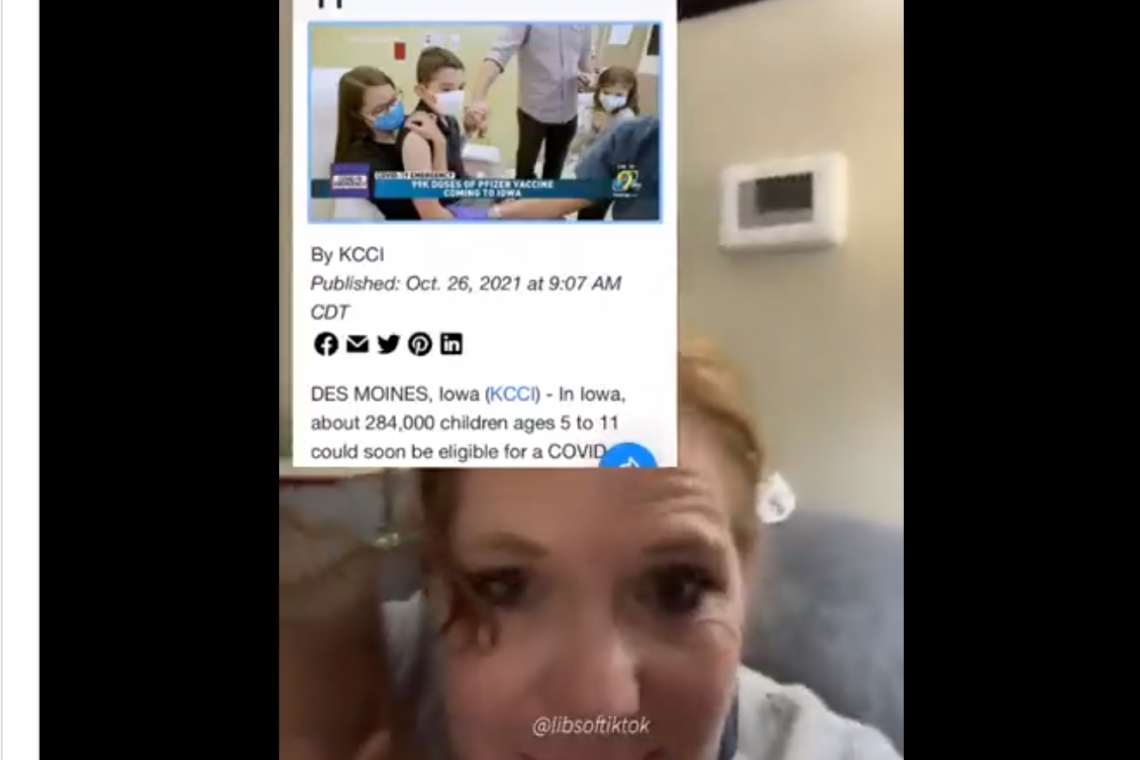 Woman Cheers Approval of COVID Vax for Kids- Wants to Sneeze and Spread it to UN-VAXXED; Wants our kids taken away from us!