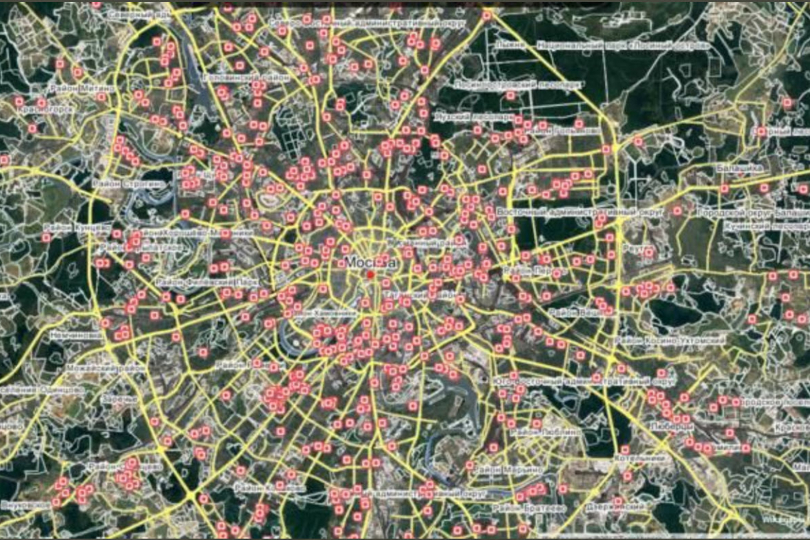 ***** BULLETIN ***** MOSCOW PUBLISHES MAP OF BOMB SHELTERS TO THEIR CITIZENS