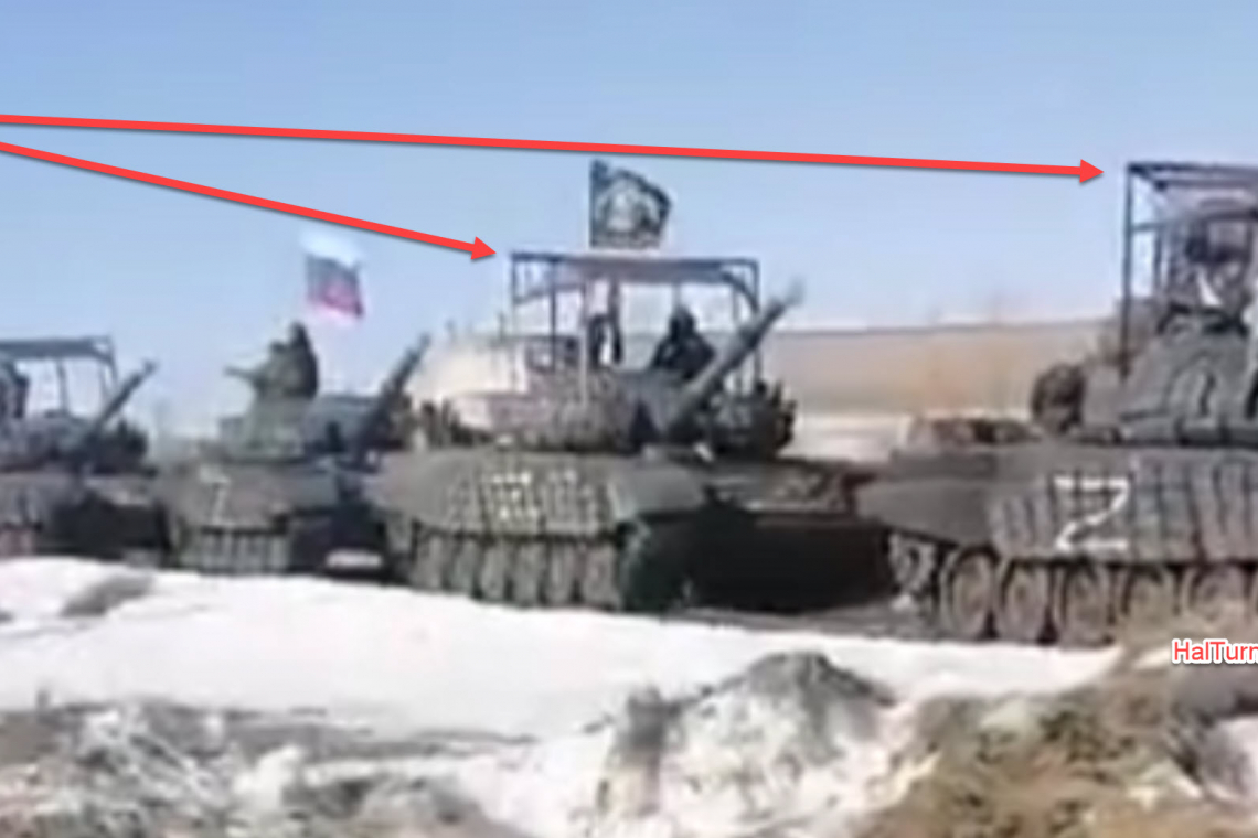 Russians Weld Anti-Javelin Missile Cages Onto Tanks Outside Ukraine