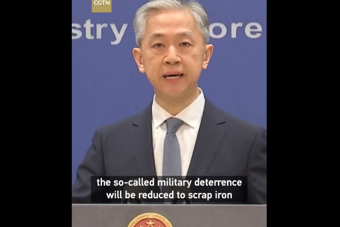 CHINA "WARNS" U.S.- "Will Turn Your Military to Scrap Iron"