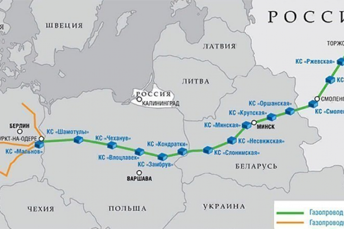Gas Flows Thru Massive Europe Pipeline Fall To ZERO