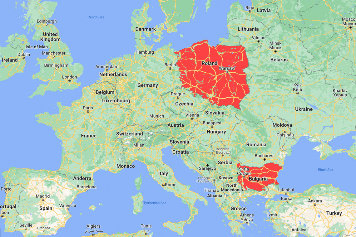 NATURAL GAS TO POLAND IS NOW SHUT OFF!  UPDATE: Bulgaria Too!