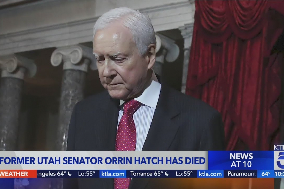 US Senator Orrin Hatch dies at age 88