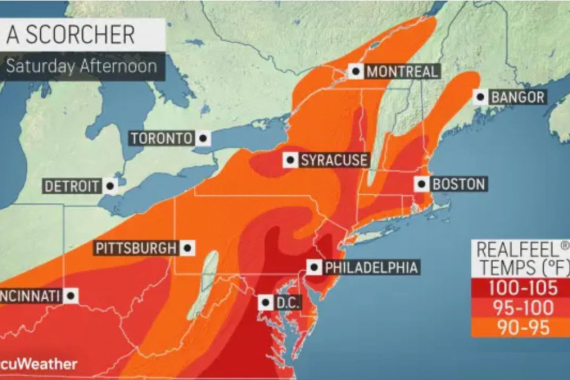 Northeast Steam Bath This Weekend - Scorching Temps Coming