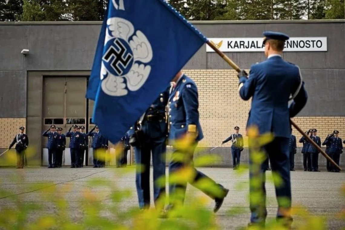 Finland Wants to Join NATO -- But LOOK at Finland's Military Swastika Flags!