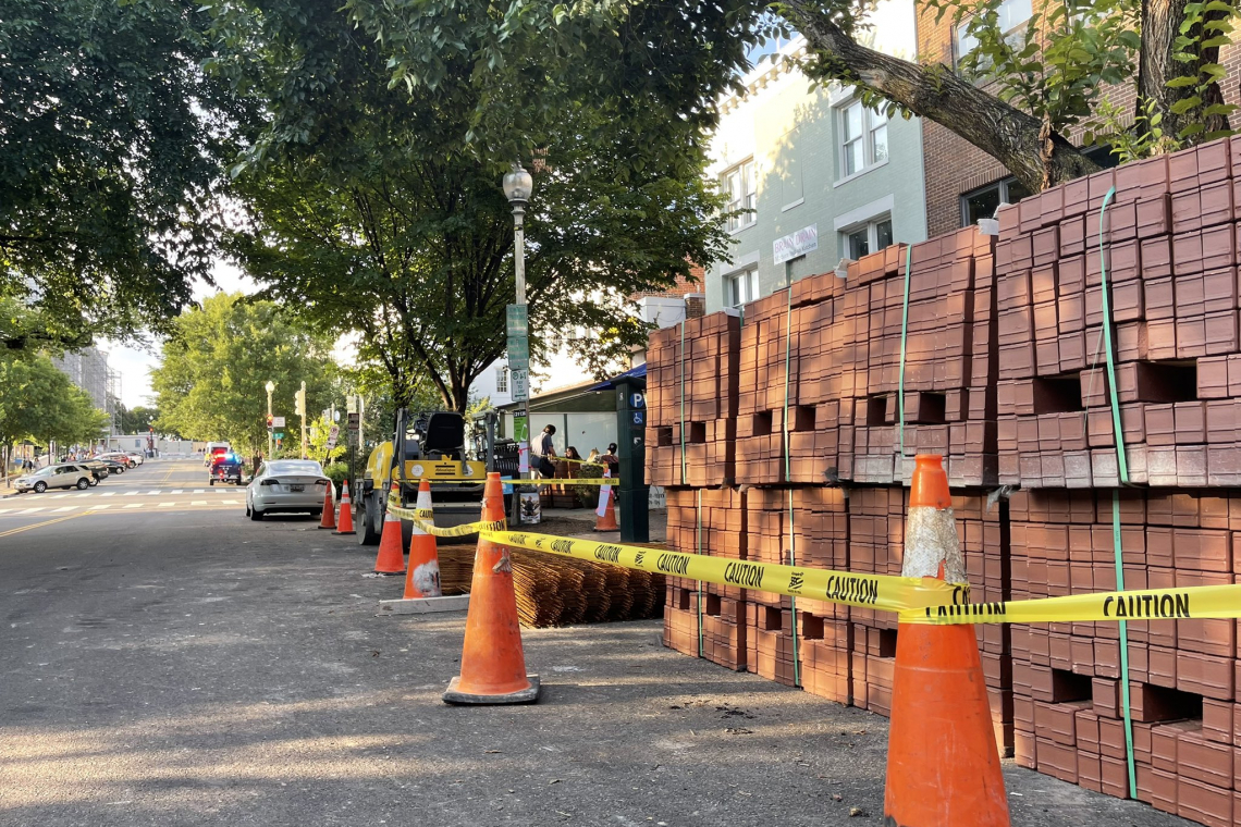 City of Washington, DC Deploys . . .  PALLETS OF BRICKS in front of Republican National Committee HQ, just Blocks from Supreme Court Bldg.