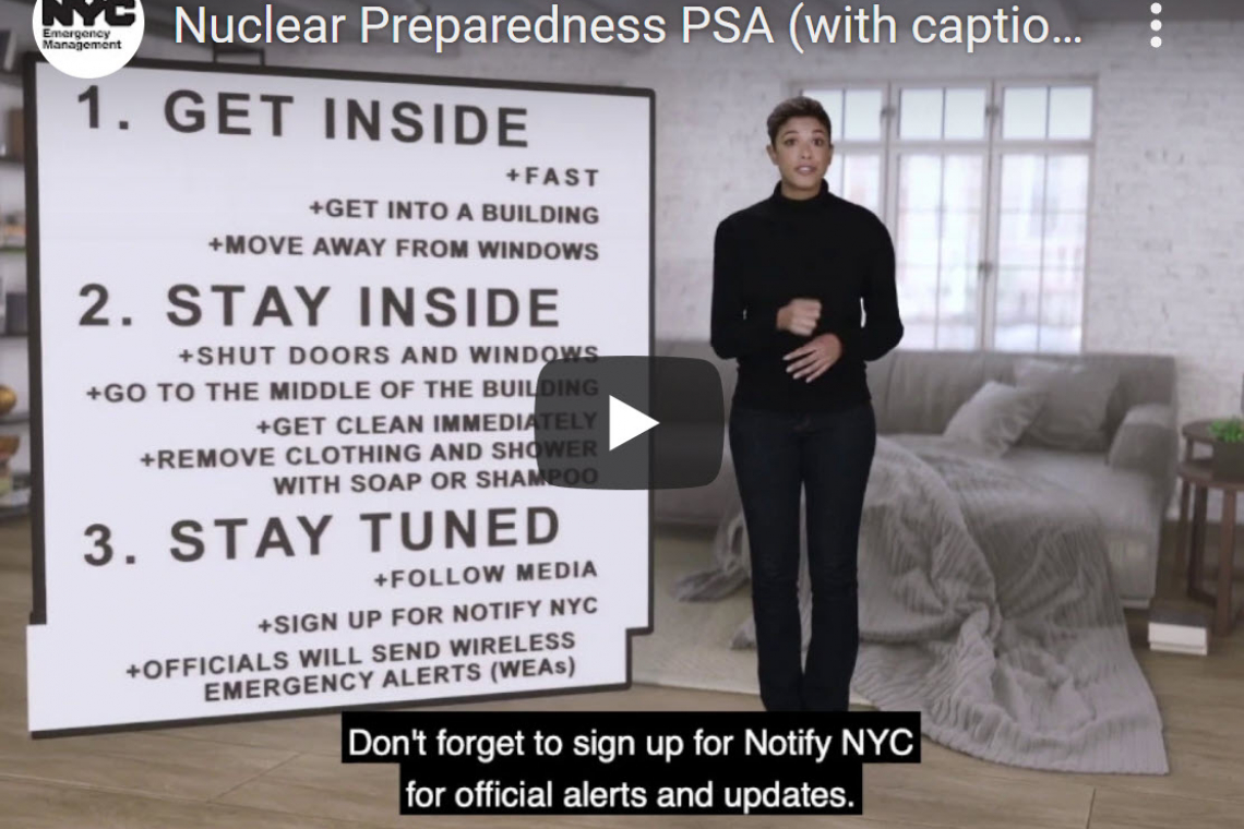 ***** BULLETIN ***** -- URGENT -- New York City Begins Preparing Population for NUCLEAR ATTACK
