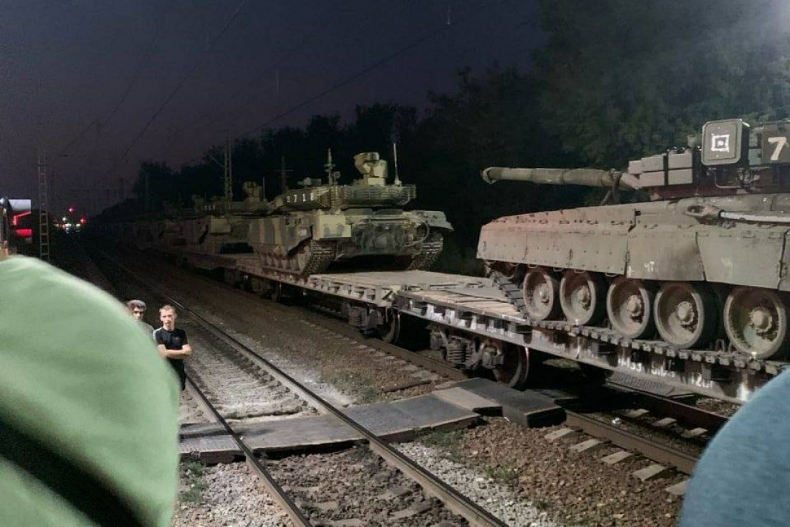 Trainloads of More Russian Armor Arriving Against Ukraine