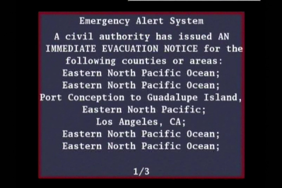 Los Angeles TV Broadcasts EVACUATION Notice!
