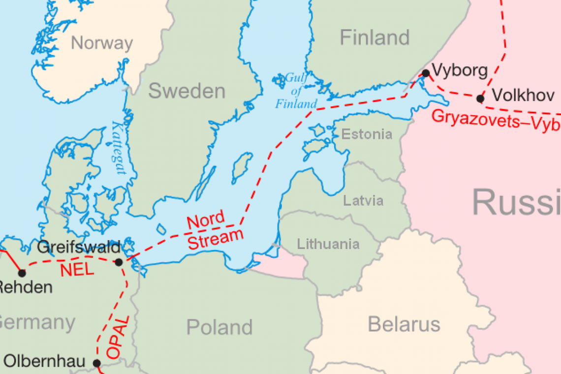 NORD STREAM ONE GAS PIPELINE COMPLETELY SHUT DOWN; NO GAS FLOWS AT ALL 