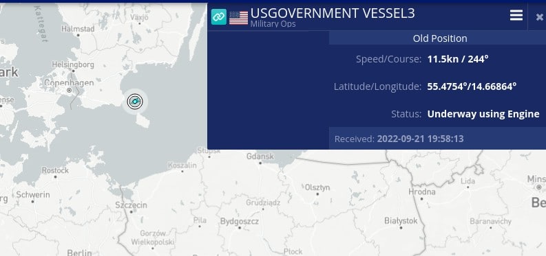 URGENT - Russian Gas Pipelines to Germany, BLOWN UP USS-KEARSAGE-LOCATION