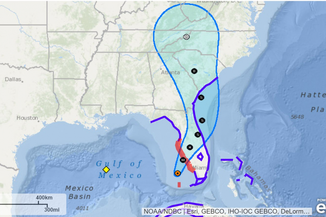 HURRICANE IAN TO MAKE LANDFALL NORTH OF CAPE CORAL, FL AFTER 2:00 PM TODAY - 140 MPH WINDS