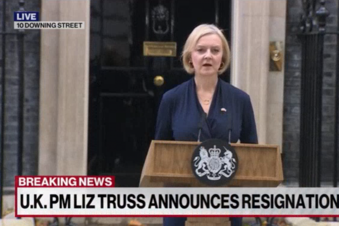 British Prime Minister Resigns after 44 Days - Shortest PM in British History