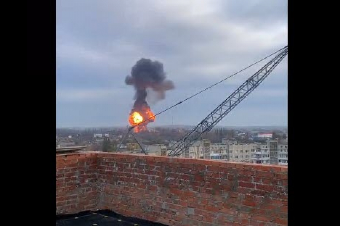 ***** FLASH ***** POLAND HIT?!?! (See Bottom Update)  Missile Strikes on Kiev and Kharkov - Major Electric Troubles - Ukraine VSU HQ Hit