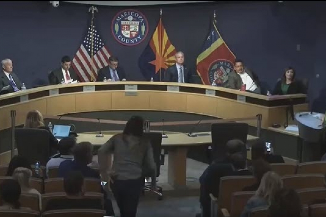 Citizen Addresses Maricopa County Supervisors; Tells them "You are the cancer that is killing this nation" (Voting fraud)