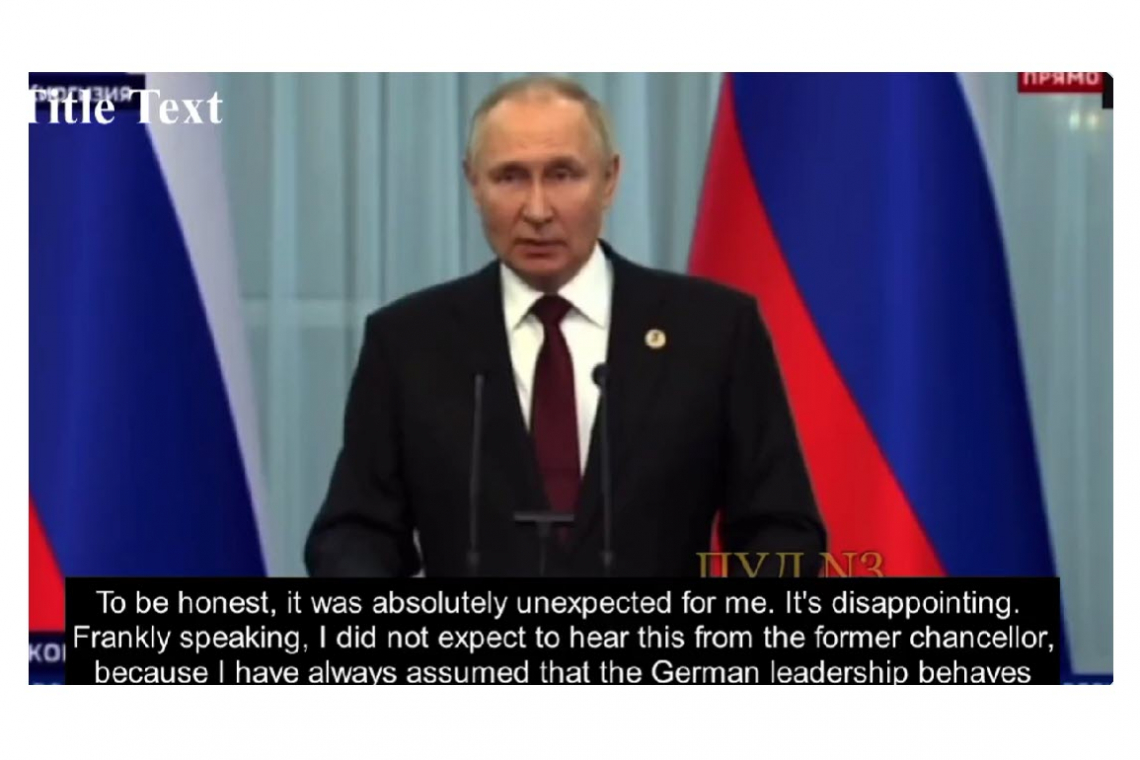 Putin on Germany/Ukraine: They Lied To Us