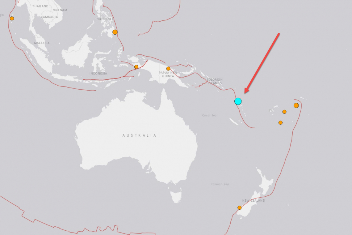 M7.0 Earthquake Slams Vanuatu - South Pacific Island