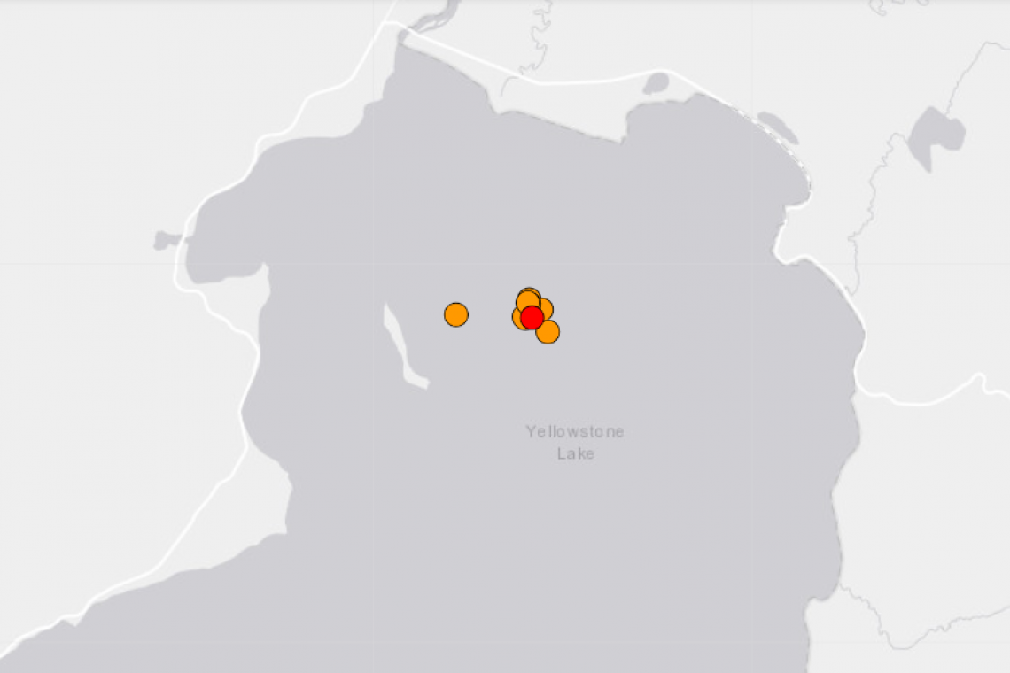 Earthquake Cluster in Yellowstone Volcano - Wyoming