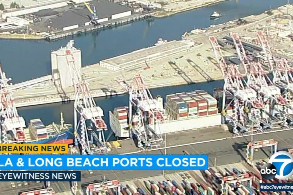 Ports at Los Angeles and Long Beach CLOSED; 40% of All Goods into U.S.A. Comes to Halt