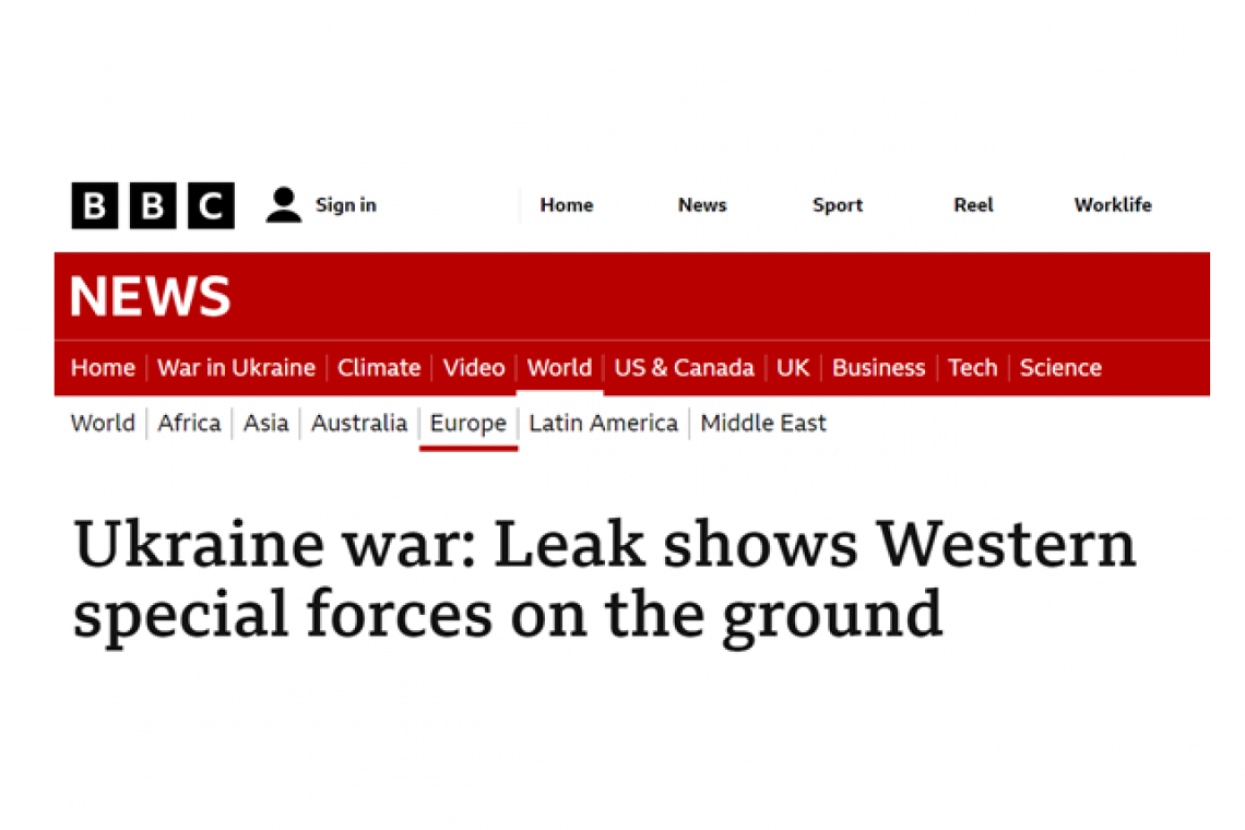 BBC Confirms NATO Special Forces Troops inside Ukraine - 6 days AFTER this web site reported it to Subscribers!