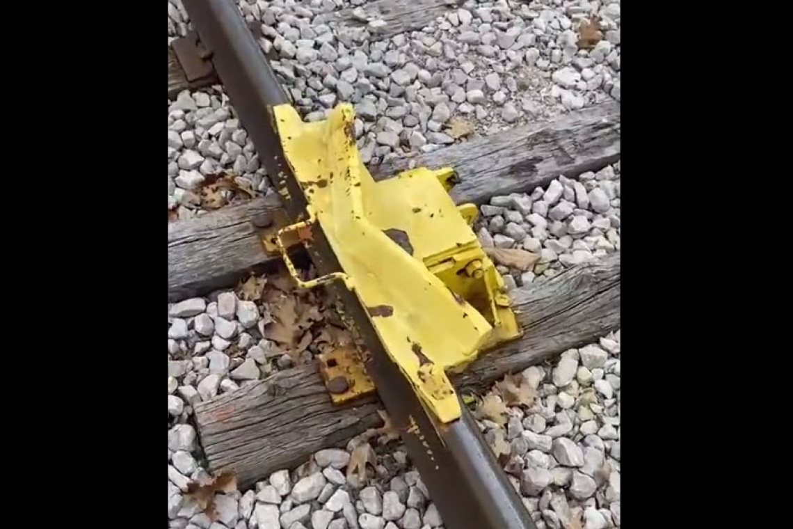 DEVICES FOUND ON RAILROAD TRACKS TO DERAIL TRAINS!