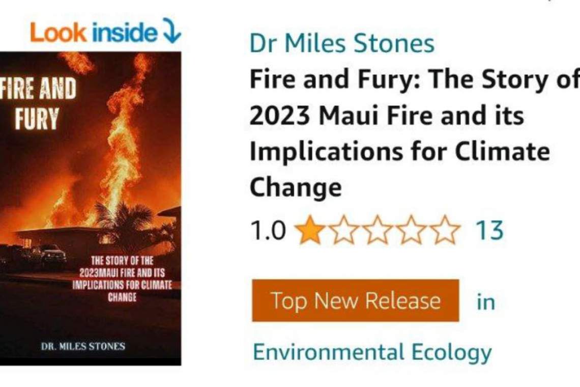 Book About Hawaii Wildfires Published BEFORE Fires Were Out!