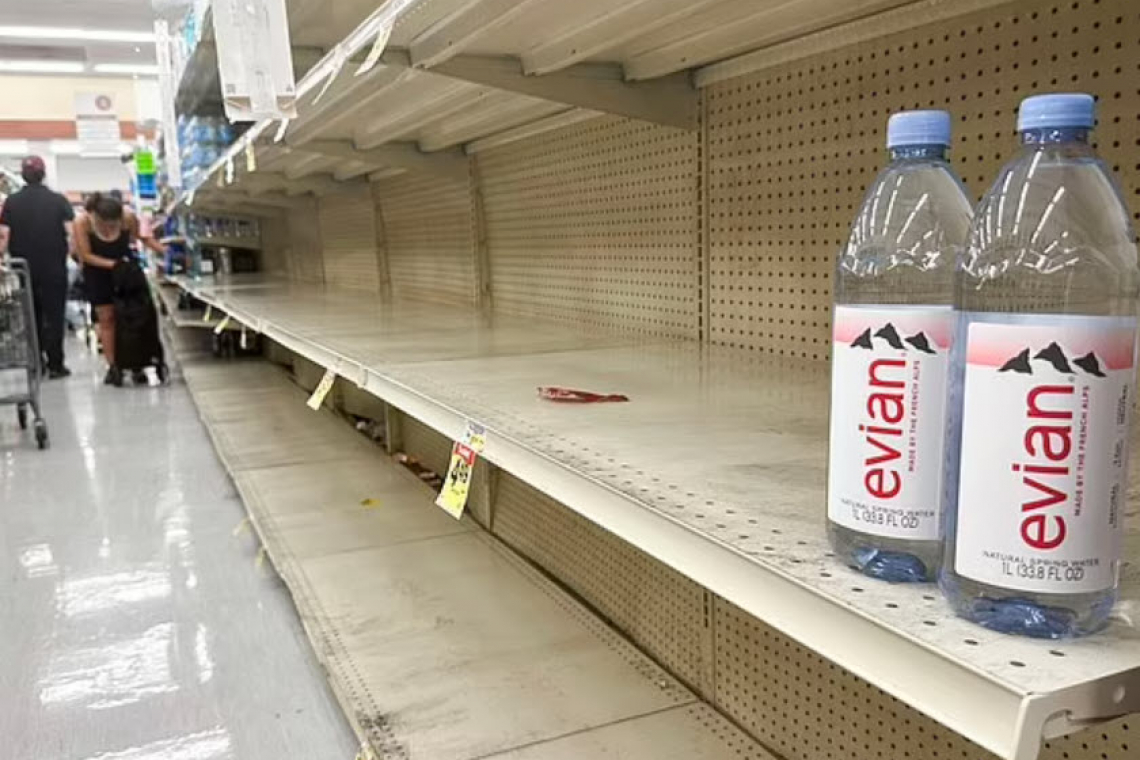 PANIC BUYING Empties Store Shelves in California as Hurricane Approaches