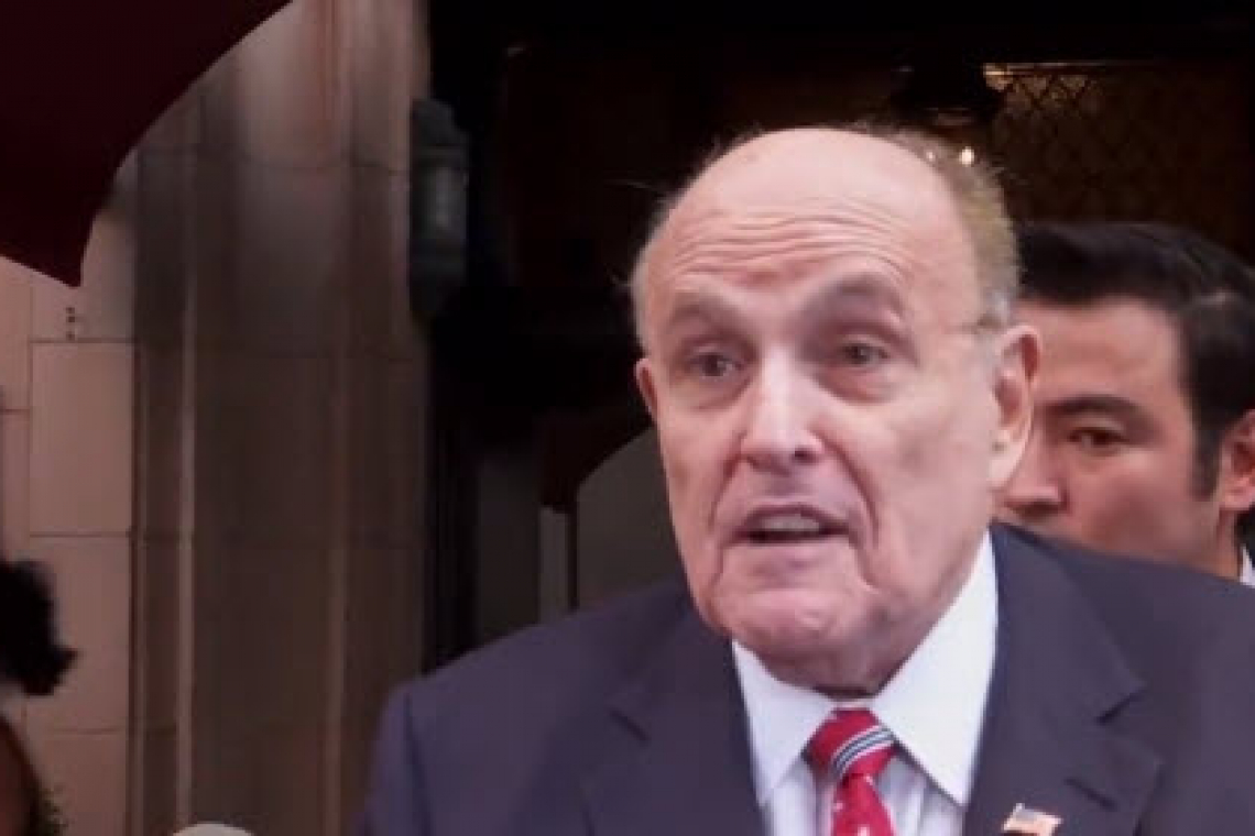 Giuliani Surrenders in Fulton, County, GA - Calls Prosecution &quot;Enemies of our Republic&quot;