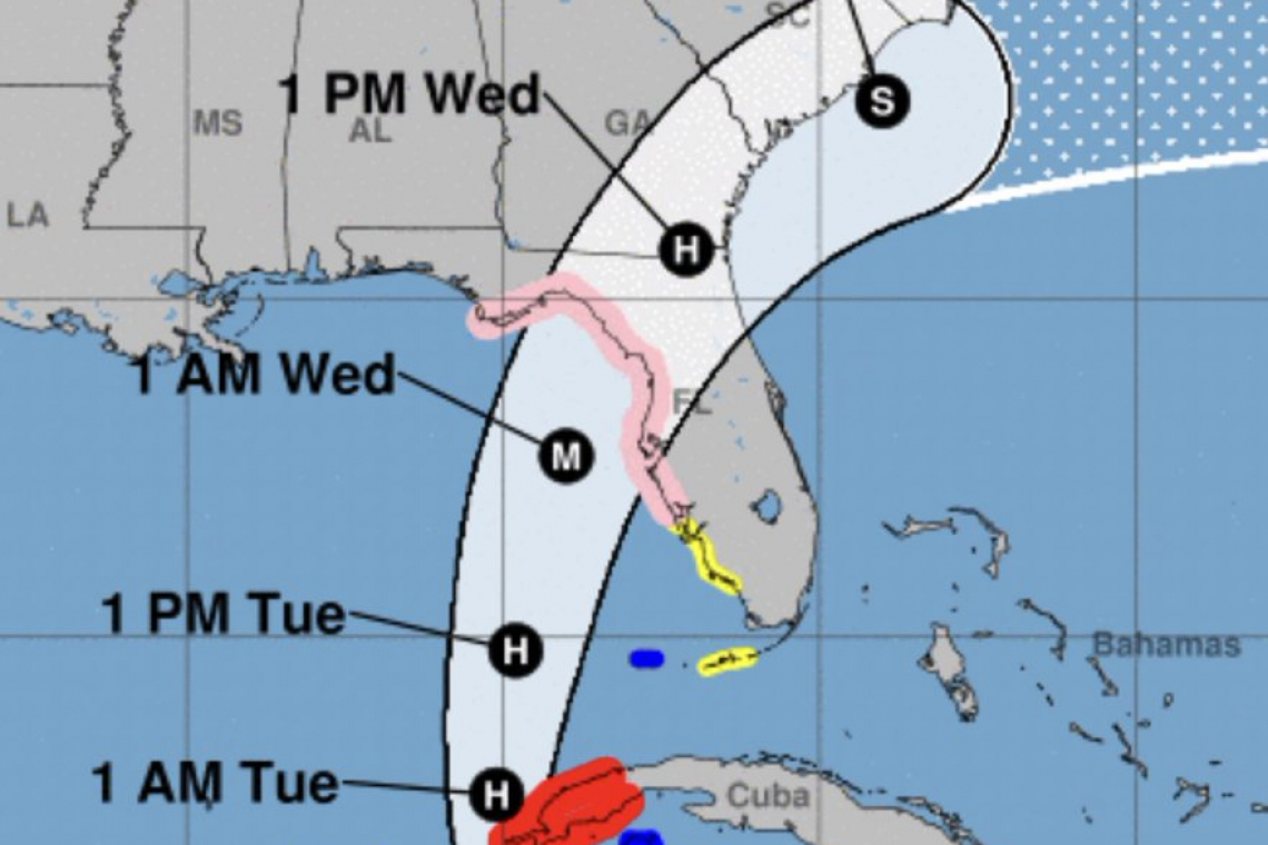 FLORIDA WARNING: &quot;MAJOR&quot; HURRICANE LANDFALL - WEDNESDAY!