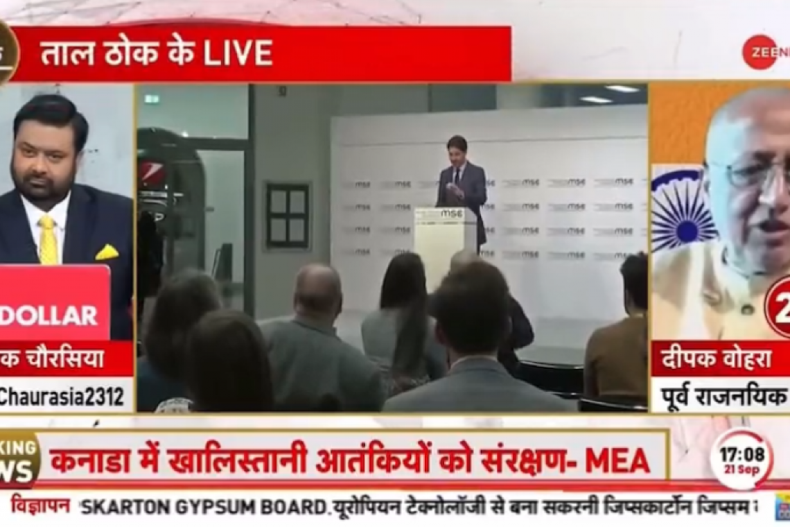 Retired India Diplomat: &quot;Trudeau' s Plane Had COCAINE on it When Landed for G-20 Summit&quot; and &quot;Tudeau was so high (overdosed) he couldn't attend several G-20 Functions&quot;