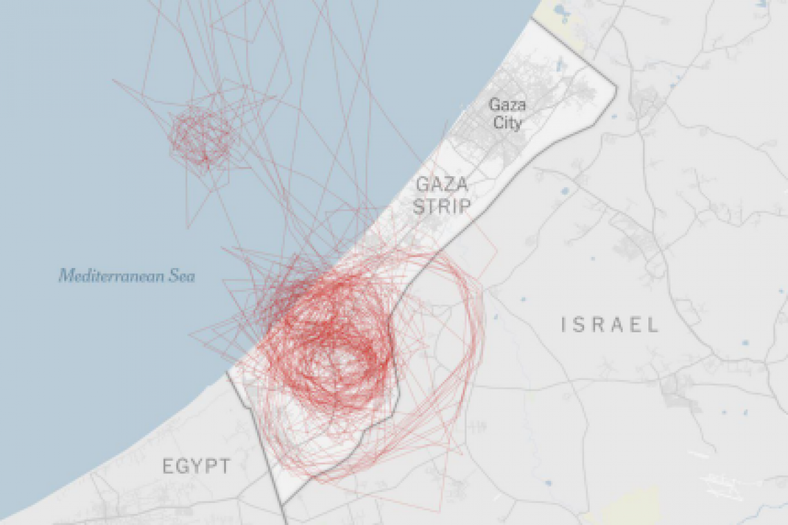 U.S. Flying MQ-9 &quot;Reapers&quot; Over Gaza