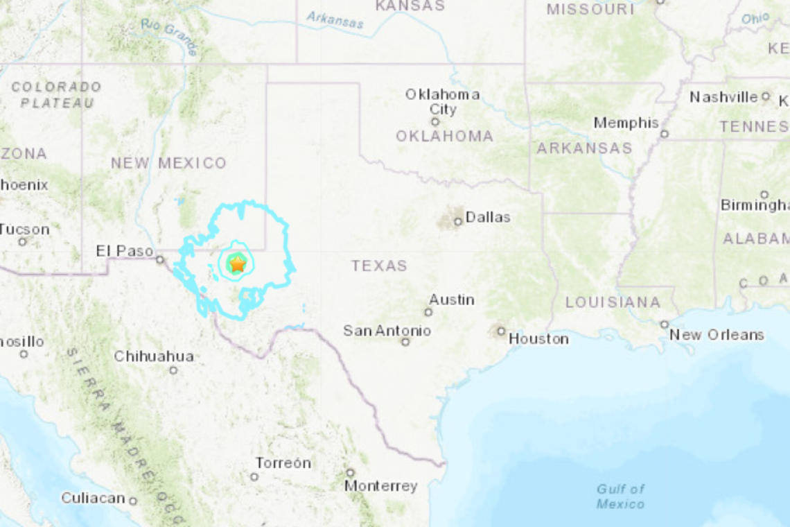 M5.3 Quake Shakes West Texas